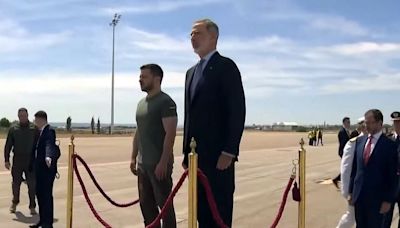 El rey de España recibió a Zelenski en su primera visita oficial a ese país