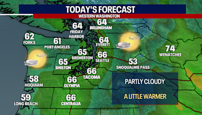 Seattle weather: Drier and warmer Thursday, rain returns Friday