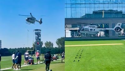 ... The Same Thing After Dallas Cowboys Owner Jerry Jones Landed His Helicopter On The Field In The Middle...