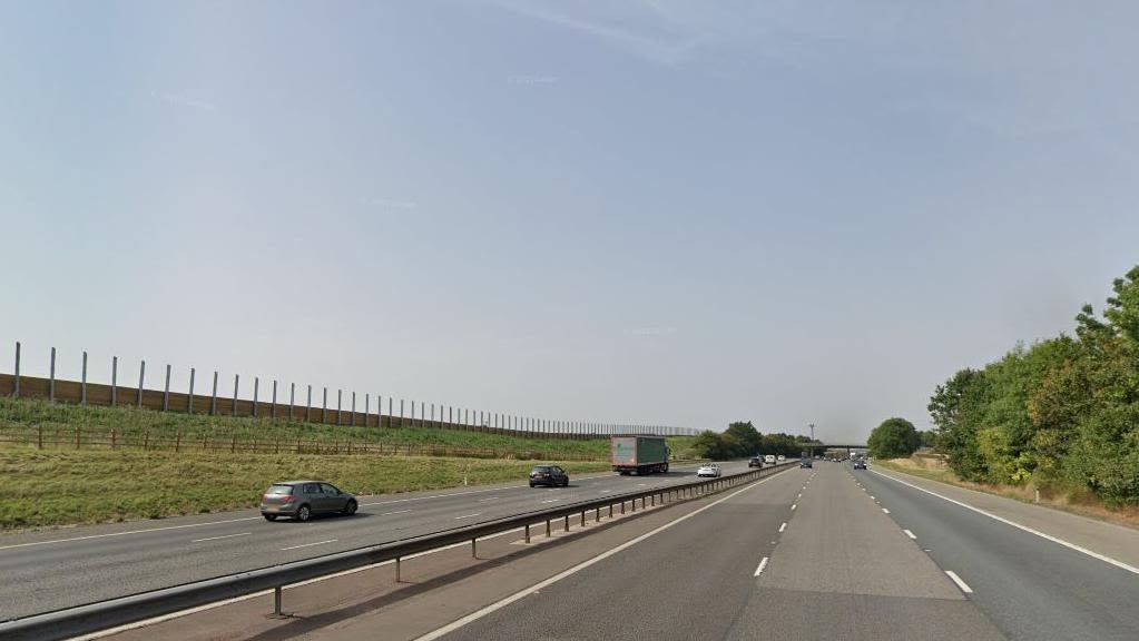 Two men injured in crash which closed motorway