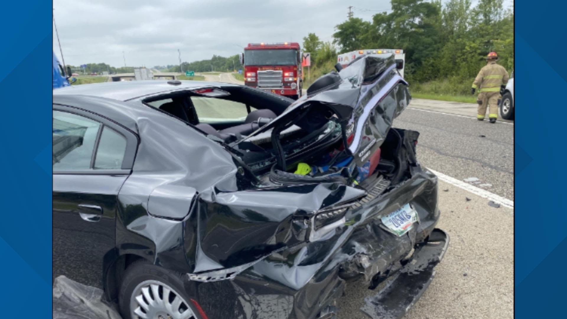 Indiana State Police trooper injured after being struck by car on I-70 near Richmond