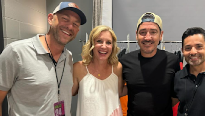 HGTV Stars Dave and Jenny Marrs Show Support for Jonathan Knight at NKOTB Concert