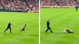 MLB Fan Gets Tasered and Handcuffed After Running Onto Field, Video