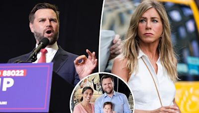 JD Vance claps back at Jennifer Aniston for dragging his daughter, 2, into ‘childless cat ladies’ drama: ‘Disgusting’
