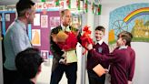 Prince William Receives Gifts for His Children, Flowers for Kate From Students at Welsh School