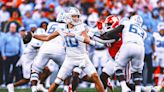 Former North Carolina QB Drake Maye discusses visits with Giants, Commanders