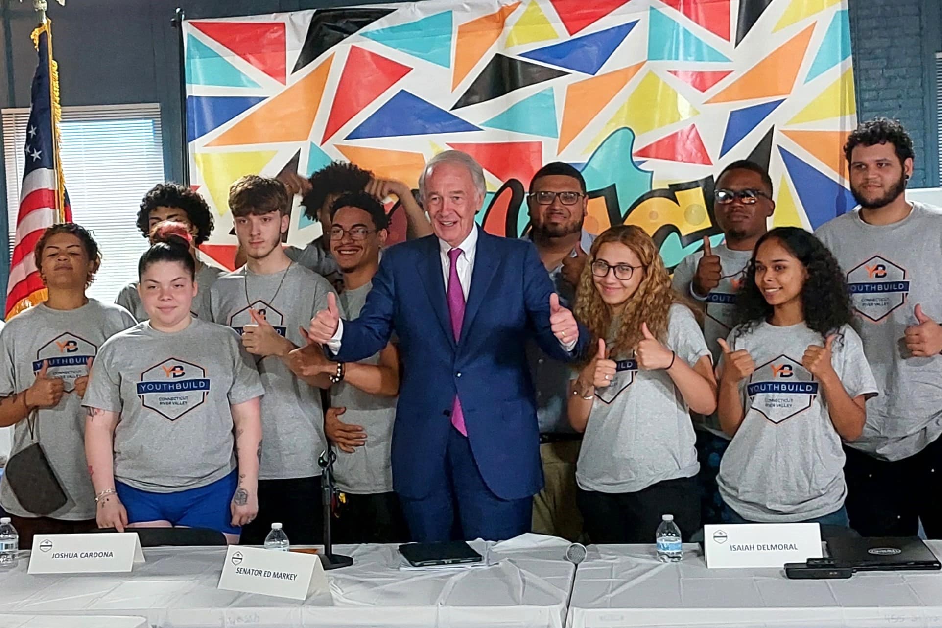 Markey seeks to expand YouthBuild, speaks with program grads - The Reminder