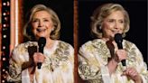 Hillary Clinton receives standing ovation at the Tony Awards