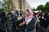 Police arrest dozens as they break up pro-Palestinian protests at several US universities