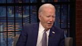 Biden Shrugs Off Age Concerns on Seth Meyers, Says Trump Is Nearly the Same Age and ‘Can’t Even Remember His Wife’s Name...