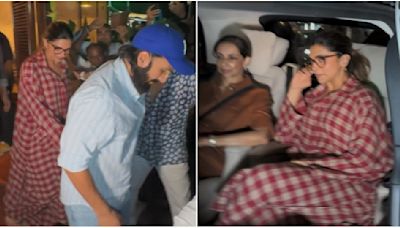 WATCH: Mom-to-be Deepika Padukone gives Naina Talwar vibes as she exits restaurant along with Ranveer Singh, family
