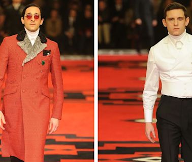 ...The Dramatic Catwalk Finale With Willem Dafoe, Adrien Brody and More Hollywood Bad Guys Gets Viral Afterlife...