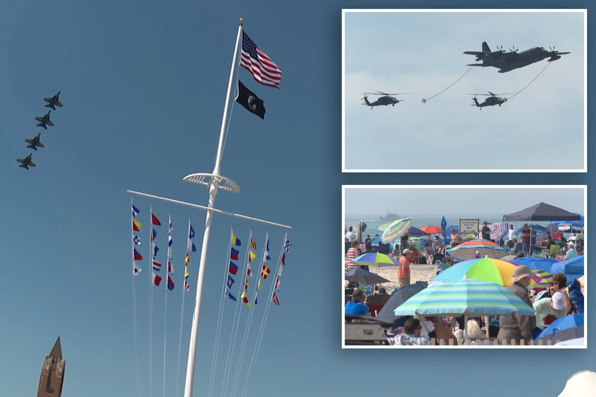 Blue Angels’ rehearsal draws record crowd of 106K ahead of Jones Beach air show