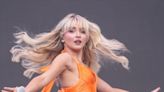 Sabrina Carpenter breaks another UK chart record as Glastonbury acts get lift