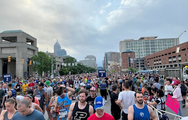 Thousands of runners take the streets of Indy for the 500 Festival Mini Marathon
