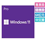 Windows 11 專業隨機版 (Win11繁體中文、附原廠光碟)