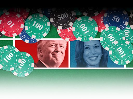 Kamala Harris rises in polls. See what election odds bettors give her now