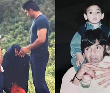 Suniel Shetty's son Ahan Shetty delights fans with adorable childhood photos with Athiya Shetty | Hindi Movie News - Times of India