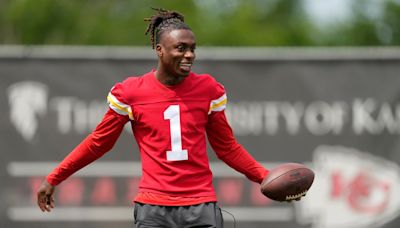 Chiefs WR Xavier Worthy misses start of OTAs with injury