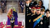 Photos show the emotional moments Queen Elizabeth's children and grandchildren stood vigil around her coffin