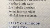 Brass Tacks: Is the children learning? Unfortunate typo on graduation program