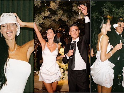 Paulo Dybala y Oriana Sabatini compartieron el íntimo álbum de fotos de la boda