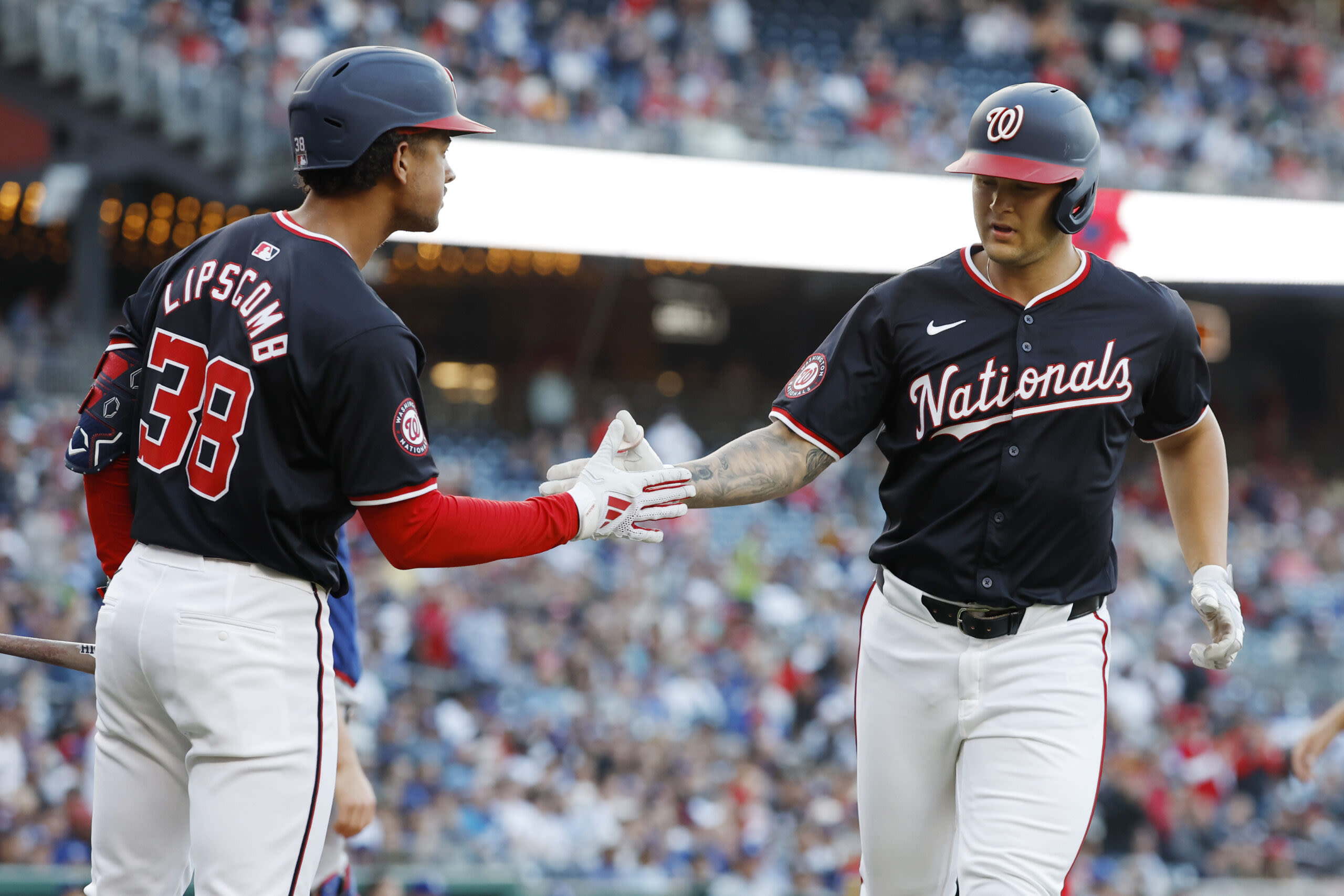 Trey Lipscomb returns to Nationals’ lineup at first base, Nick Senzel hits home run