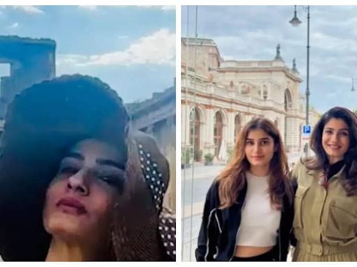 Raveena Tandon gives a sneak peek into her vacation from the ancient city of Pompeii with her daughter Rasha; See pics | Hindi Movie News - Times of India