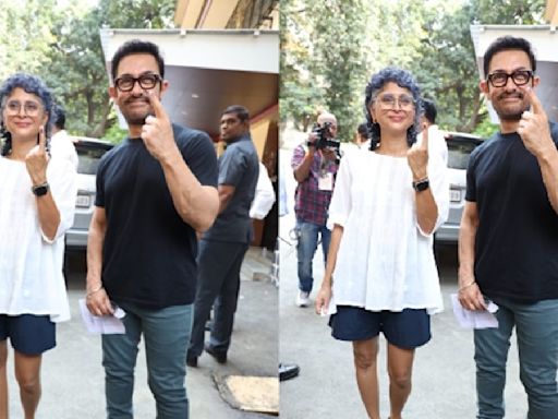 Lok Sabha Elections 2024: Aamir Khan Arrives With Ex-Wife Kiran Rao To Cast Vote Amid Sitaare Zameen Par Shoot