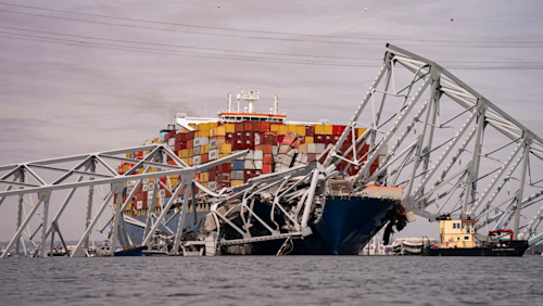 Baltimore bridge collapse: Divers find two bodies in submerged truck