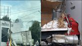 Camión de carga se queda sin frenos y se impacta contra un restaurante entre la México-Toluca | El Universal