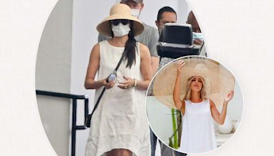 Meghan Markle's heatwave-ready white linen dress is finally back in stock and I pack it in my suitcase for every trip