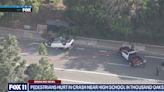 California boy dies when stabbing suspect's car hits teens