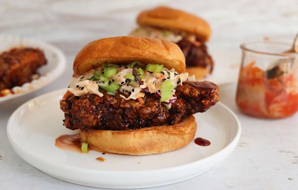 Saucy Korean Fried Chicken Sandwich Recipe