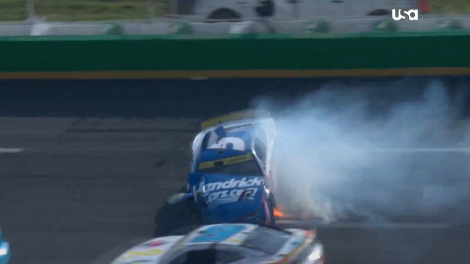 Kyle Larson explains what happened on his big crash