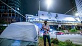 Four tents erected to mark the start of Kepung Demi Palestin's planned five-day picket despite police ban