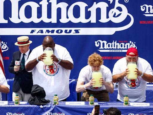 Nathan's Contestant Projectile Vomits Onstage During Lemonade Chugging Contest