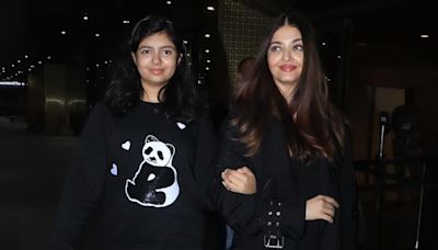 Aishwarya Rai And Aaradhya Twin In Black On Return To Mumbai After Paris Fashion Week, WATCH