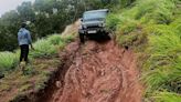 Off-roaders on prohibited trail in Idukki get stuck