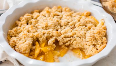 The Absolute Best Way To Prevent Runny Peach Cobbler