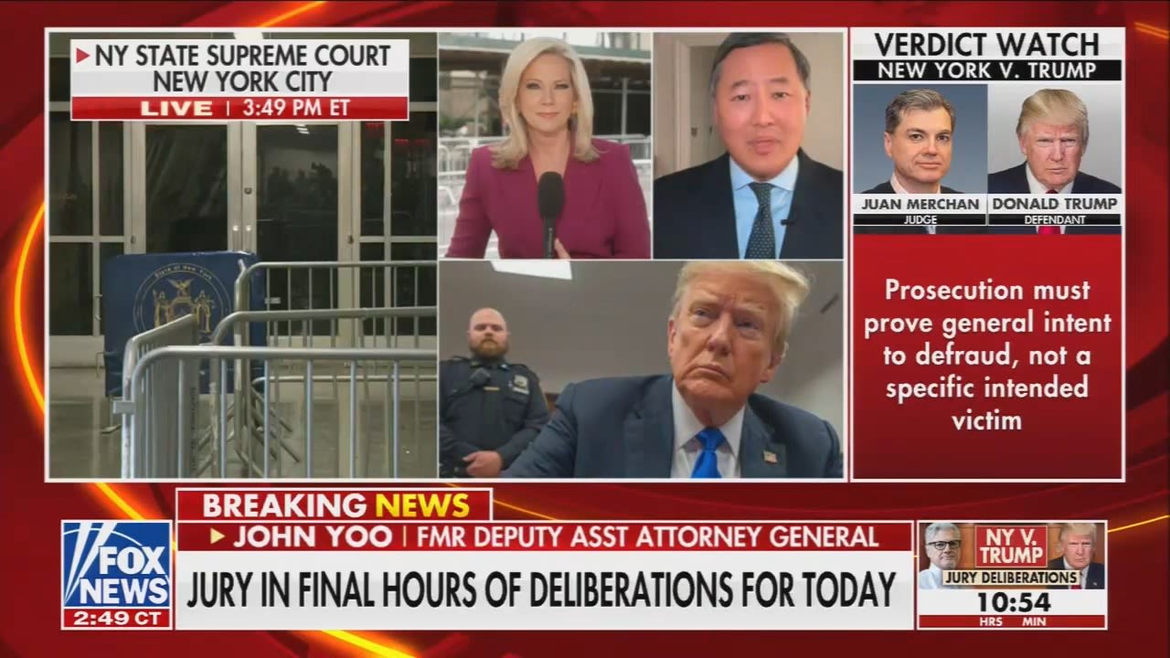 Fox guest John Yoo claims that Republican DAs have to prosecute Democratic officeholders in retaliation for the Trump hush money trial