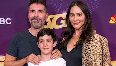 Simon Cowell shares sweet father and son moment on the red carpet with Eric, 10