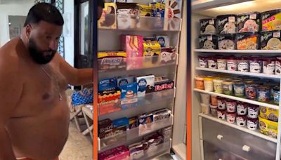 DJ Khaled Shows Off Freezer With More Than 40 Ice Cream Options