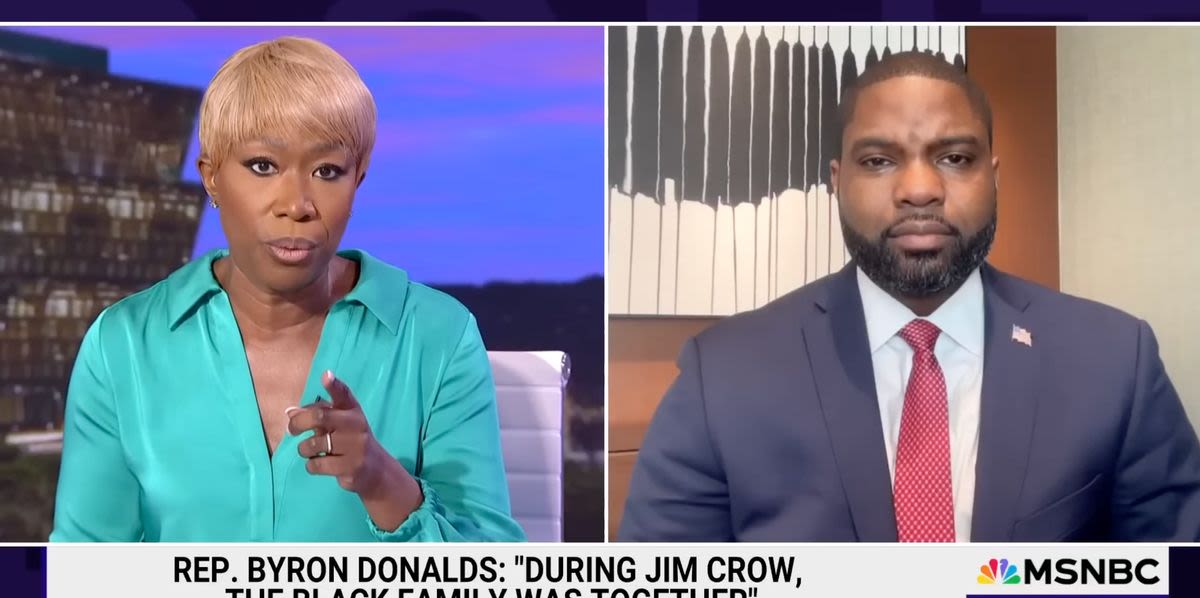 Joy Reid Hits Byron Donalds With Brutal Reality Check Over Jim Crow Remarks