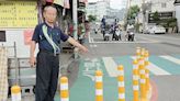 台中防撞軟桿成機車族路障 里長批危險盼拆除