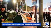 Police clear pro-Palestinian encampment outside LA City Hall; no arrests made