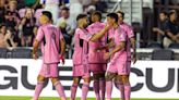 Messi watches as Inter Miami beats Puebla 2-0 in Leagues Cup opener. Goals by Rojas, Suarez