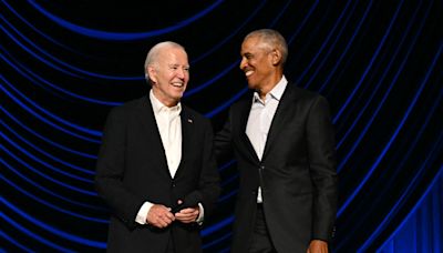 Video of Joe Biden leaving stage at Hollywood fundraiser sparks criticism