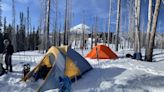 Contrast and escape: Backcountry skiing at Mount Adams