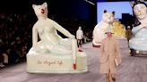 Giant cats stalk the catwalk at the Dior men’s show